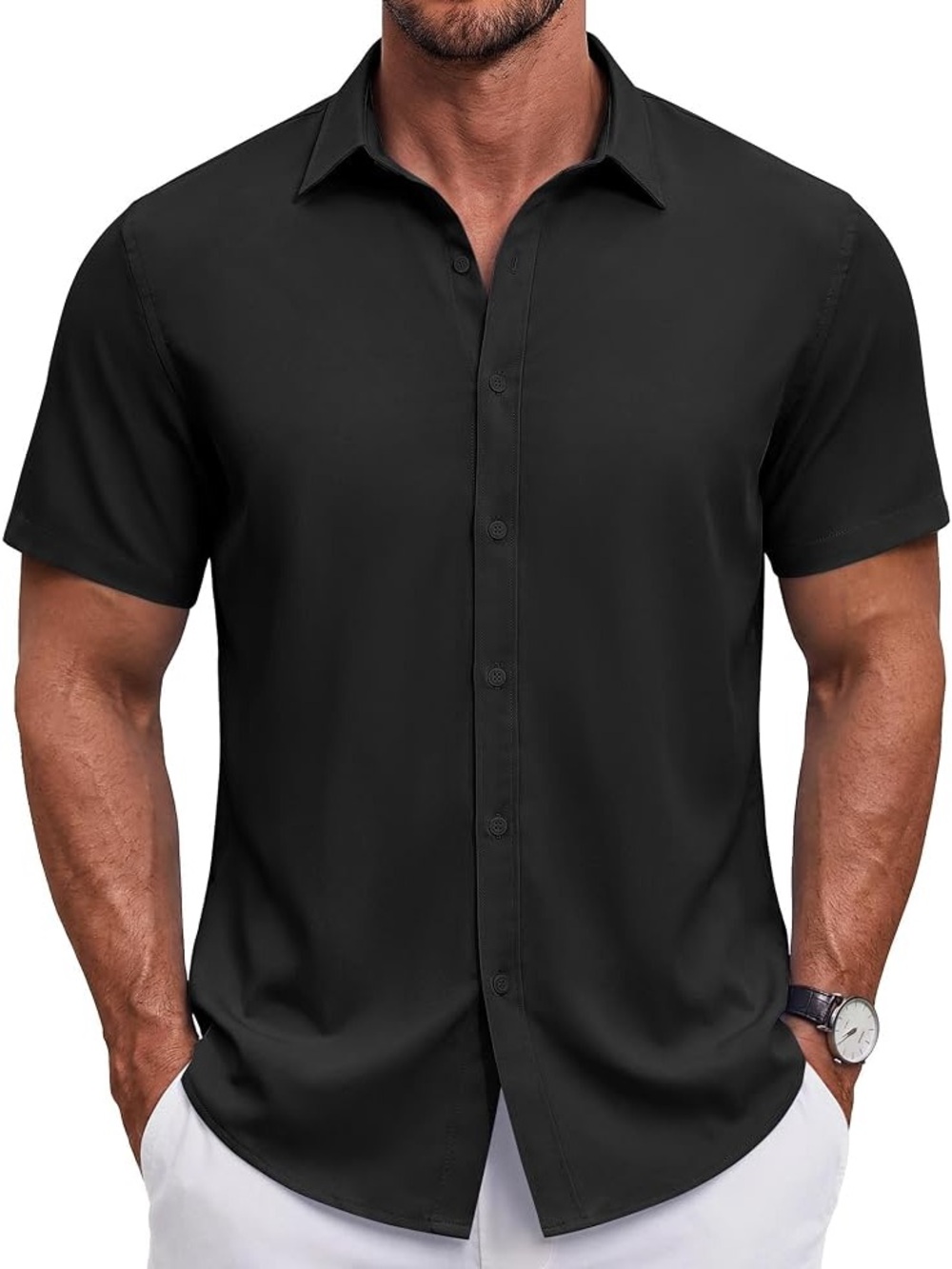 Cactus Man Ricky Singh Tech Comfort Button-Down Shirt – Men’s XL